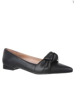 Sam & Libby Laurena Ballet Flats Vegan Black Comfort Shoes Womens Size 8